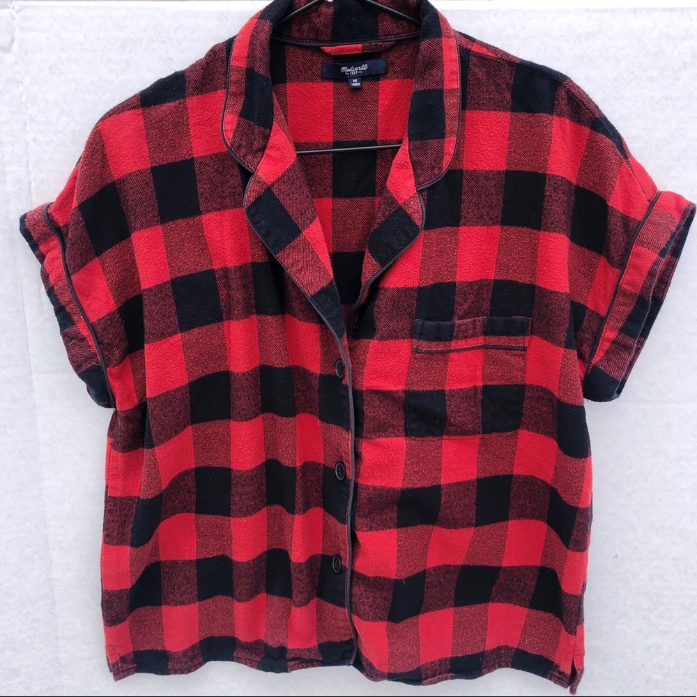 Madewell | Courier Plaid Crop